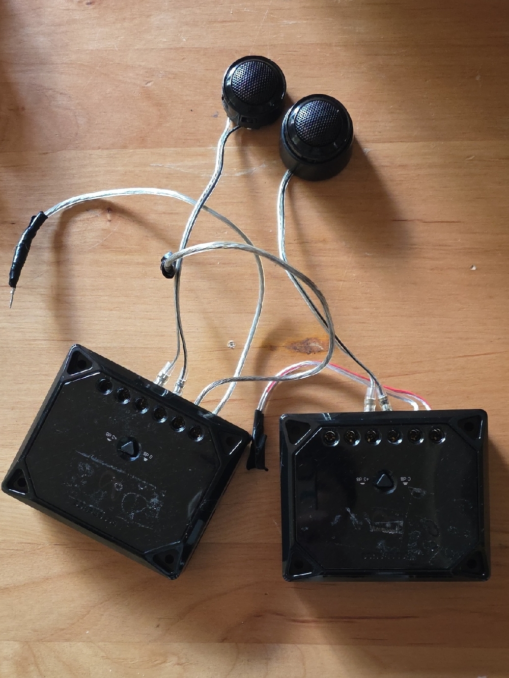 Sonos Pair of Compact Black Car Audio Crossovers with Tweeters